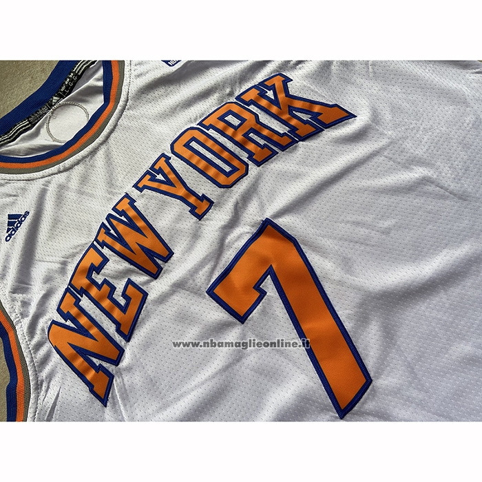 Maglia New York Knicks Carmelo Anthony #7 Bianco